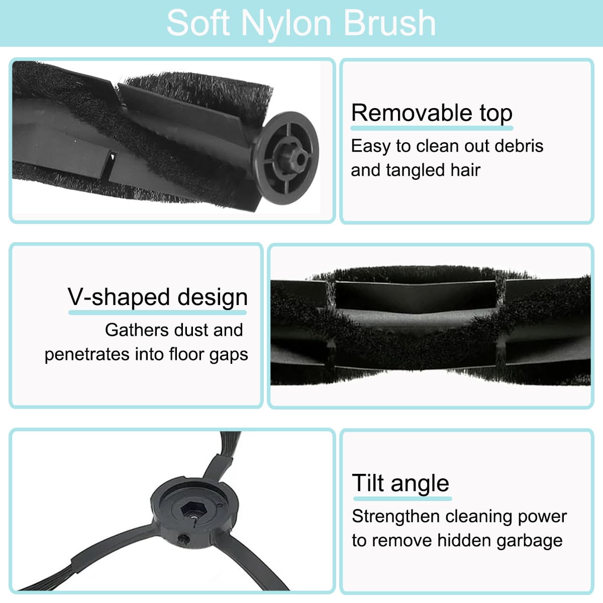 Amazon | EATBALE 14 Pcs スペアパーツ Eufy用 X8 Proロボット