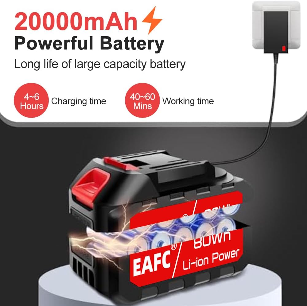 EAFC 20000mAh battery being charged