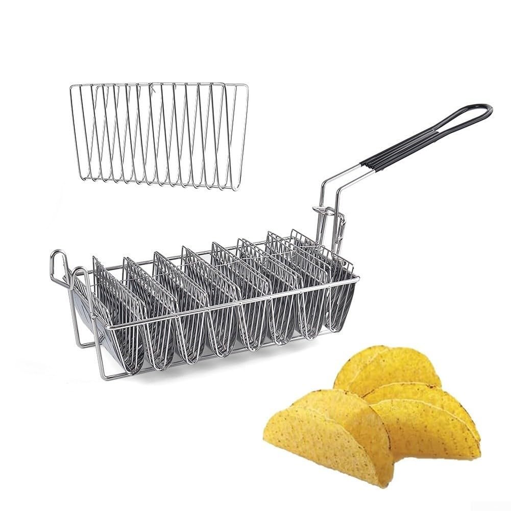 Cesta para Freír 8 Rejillas para acero Inoxidable Cesta para