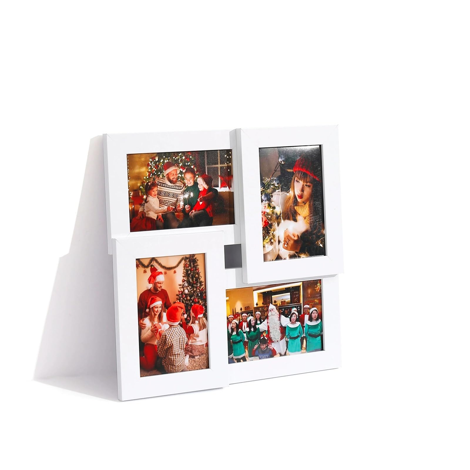 Marcos De Fotos Pared Marcos de fotos 4 x 6, juego marcos múltiples for decoración pared, collage familiar for parejas y amigos(White)