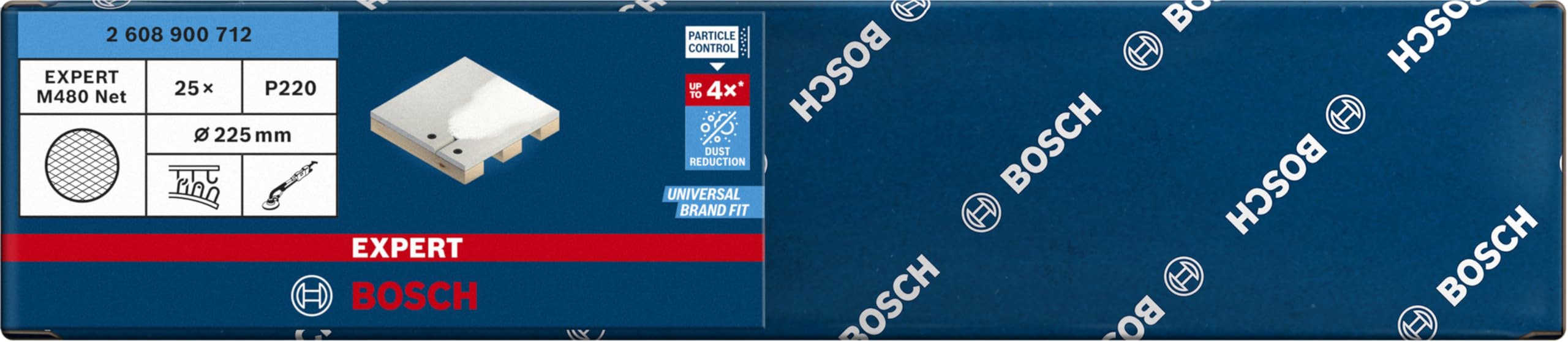 Bosch EXPERT M480 Abrasifs réticulés Ø 225 mm Grain 220