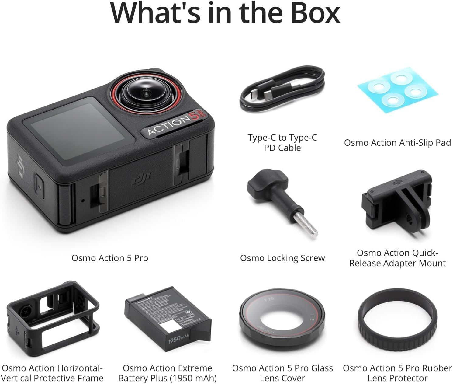 DJI Osmo Action 5 Pro Standard Combo, Waterproof Action Camera with 1/1.3" Sensor, 4K/120fps Video, Subject Tracking, Stabilization, Dual OLED Touchscreens, Ideal for Sports, Vlog