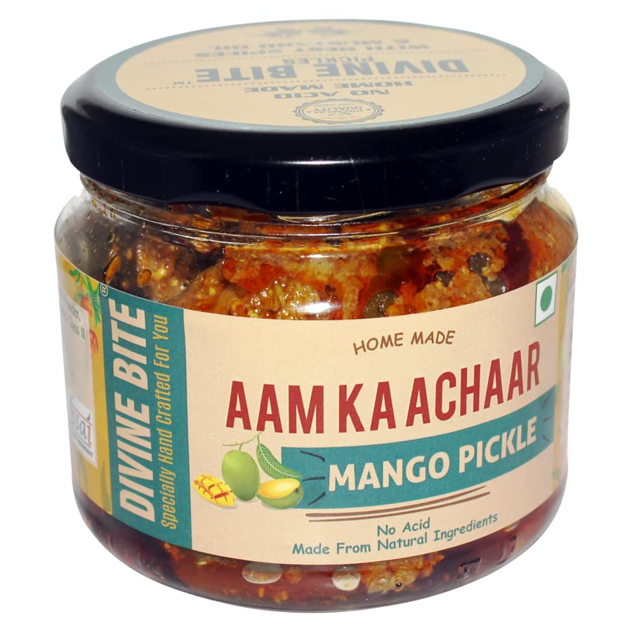 DIVINE BITE Mango Pickle (Aam ka Achaar) Home Made Pickles with natural ingredients - 300gm (B07BBNBV3M) Amazon Price History, Amazon Price Tracker