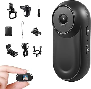 Nastopee Mini Action Cam 1080P - Body Camera with Magnet & Accessories - Helmet Camera for Motorcycle, Bicycle, Sports - W...