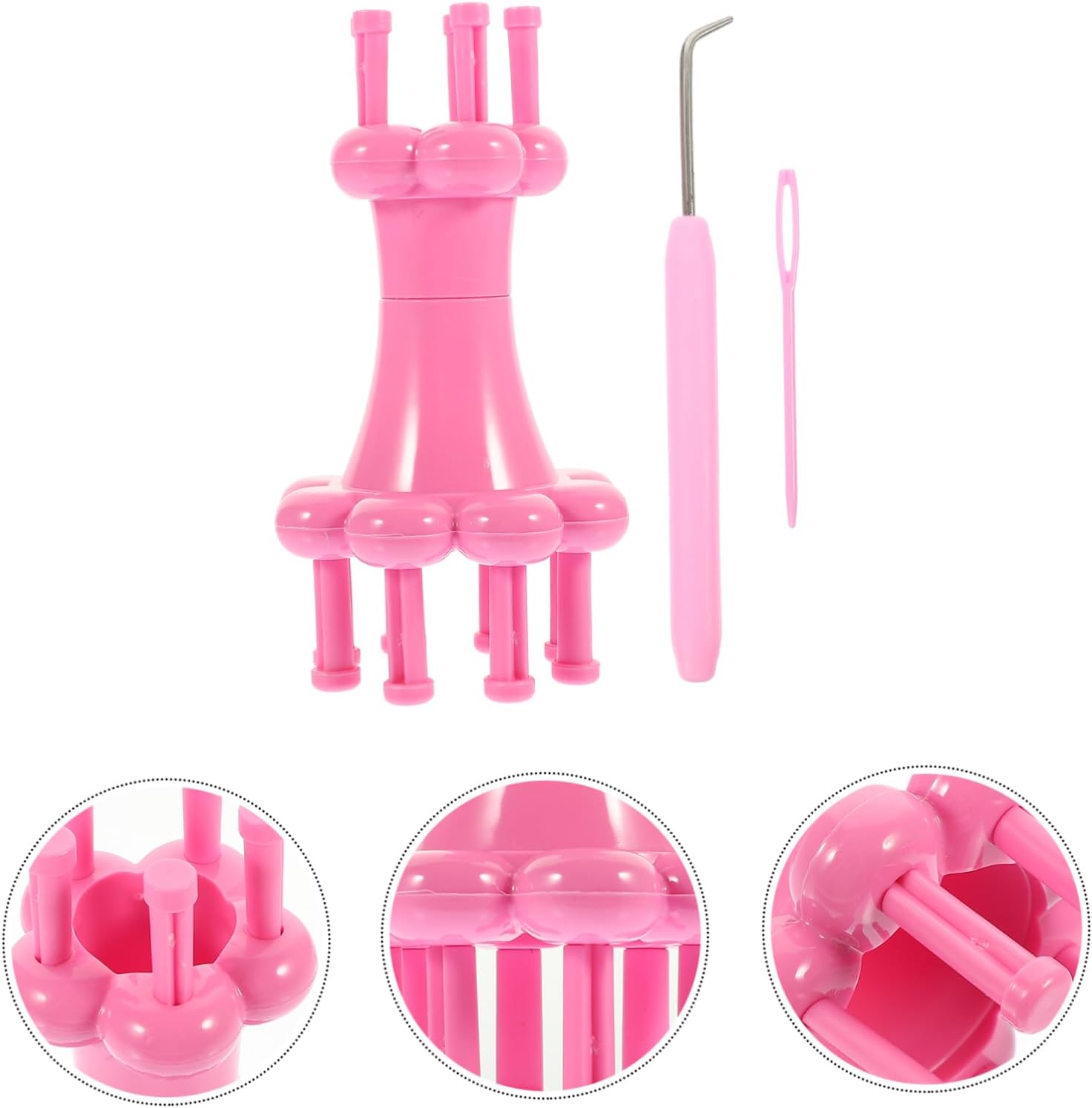 Lurrose 4sets Knitting Spool Craft Tool for Easy Knitting of Sweaters Scarves and More for Yarn Projects