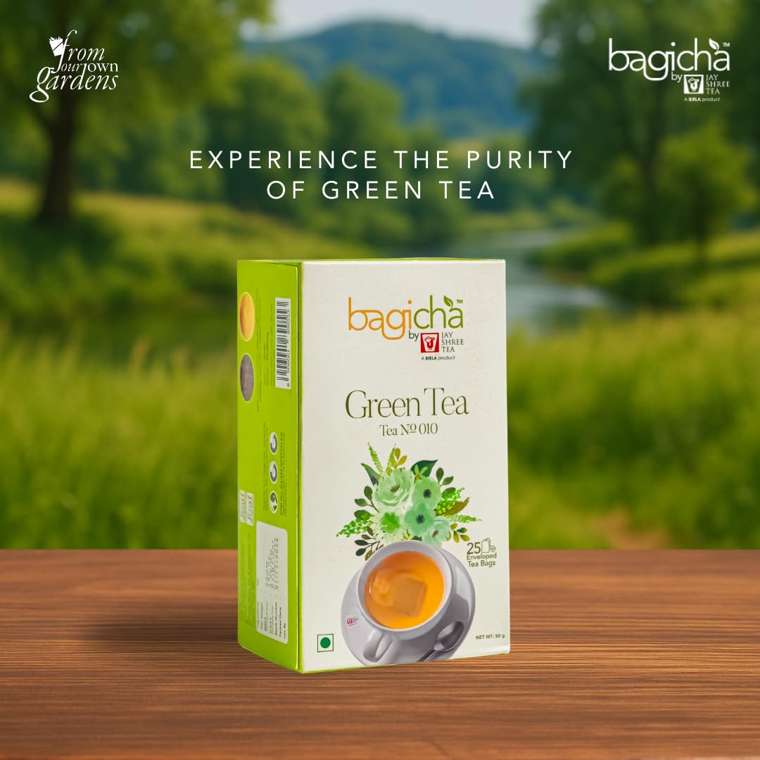 Bagicha by Jay Shree Tea Green Tea | Immunity Booster- 50 Tea Bags, 2 x 50g — Amazon image 6
