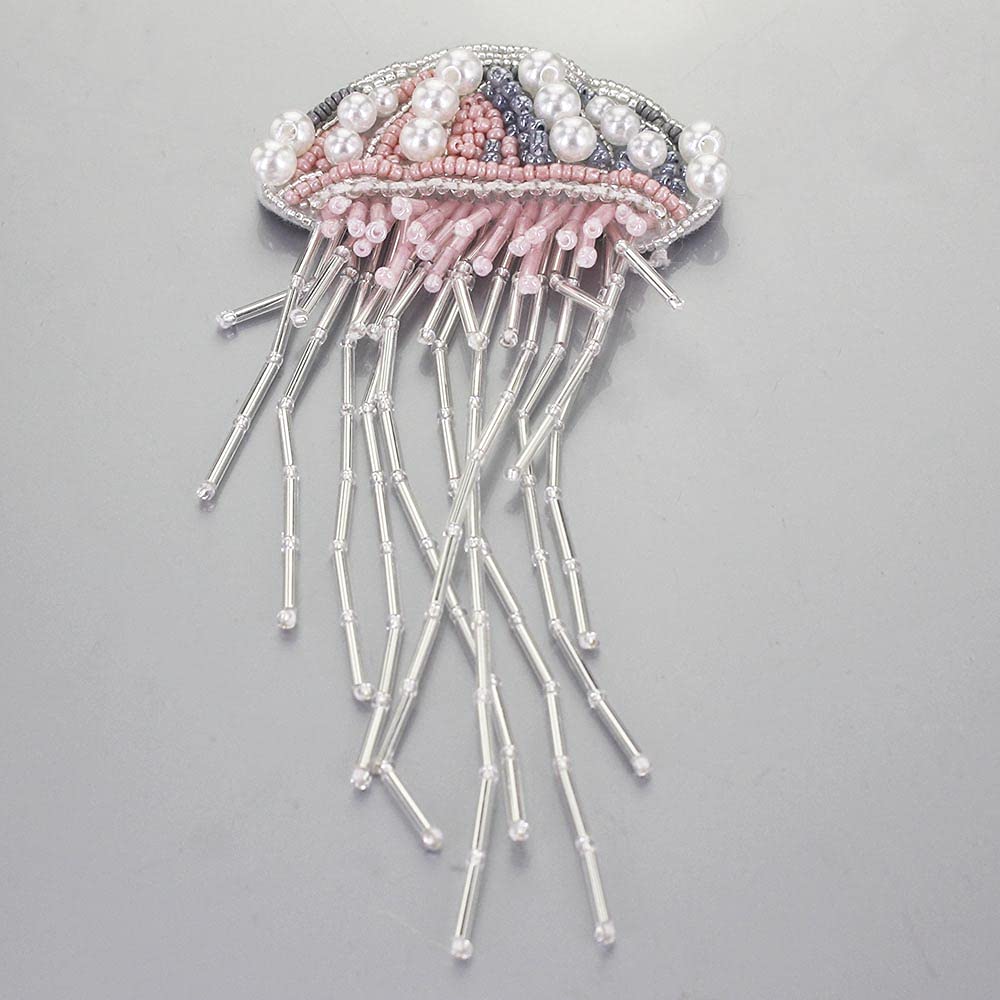 Lot De 2 Écussons Méduse à Coudre Avec Strass Et Frange - Décoration Tendance