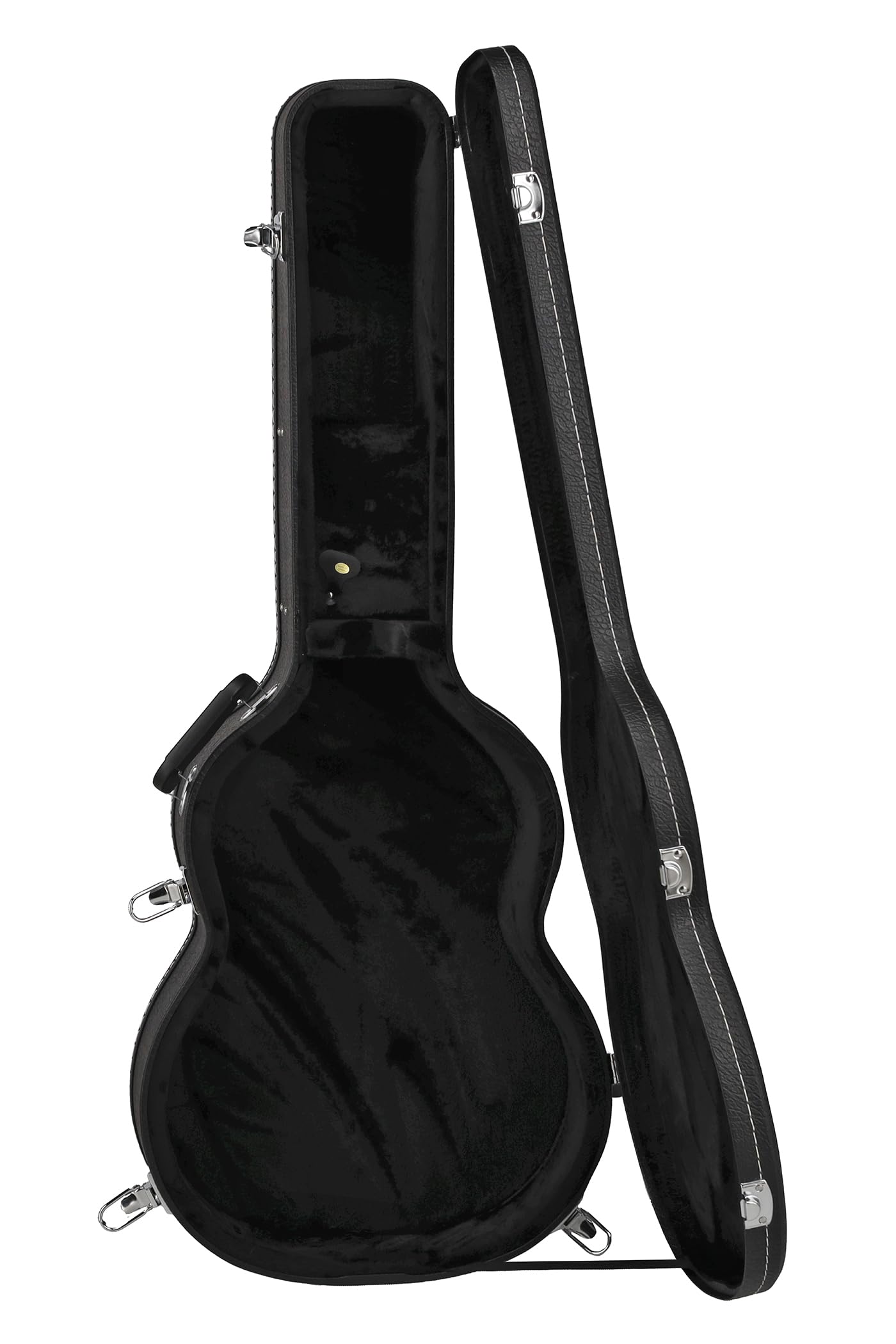 GEWA custodia in legno con rivestimento in plastica nera, custodia per chitarra classica