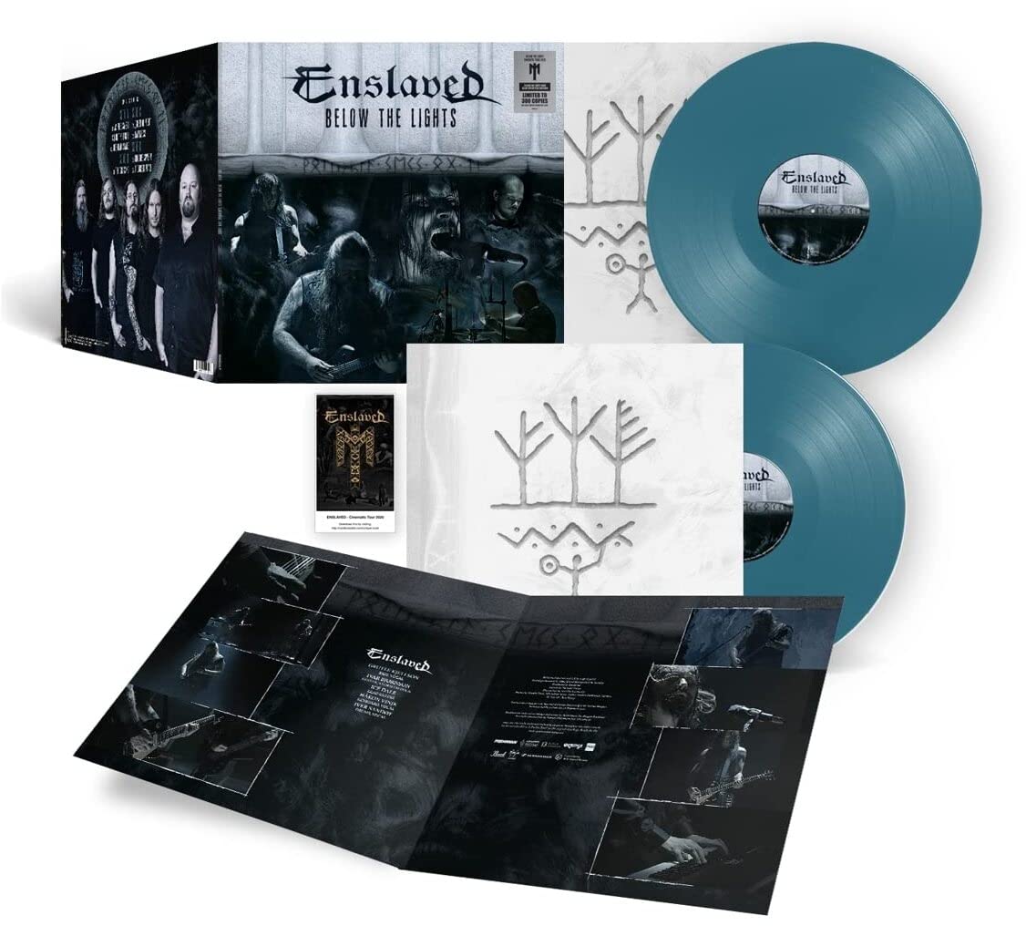 Enslaved Below The Lights Double Vinyl LP Colored (Aqua Blue) New