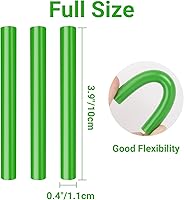 Vista 2 de ENPOINT Barras de pegamento caliente verde tamaño completo, paquete de 36 barras de cera de sellado para sellos de sellos, manualidades, proyectos
