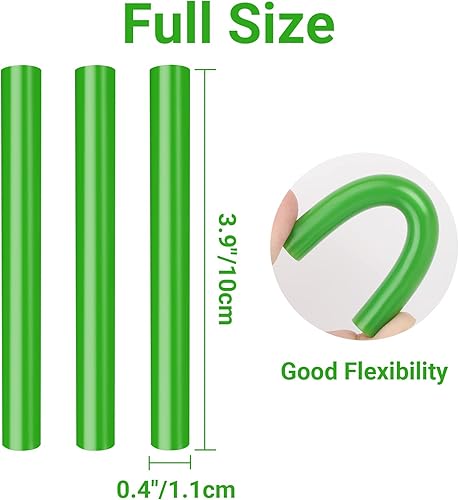 Miniatura 2 de ENPOINT Barras de pegamento caliente verde tamaño completo, paquete de 36 barras de cera de sellado para sellos de sellos, manualidades, proyectos