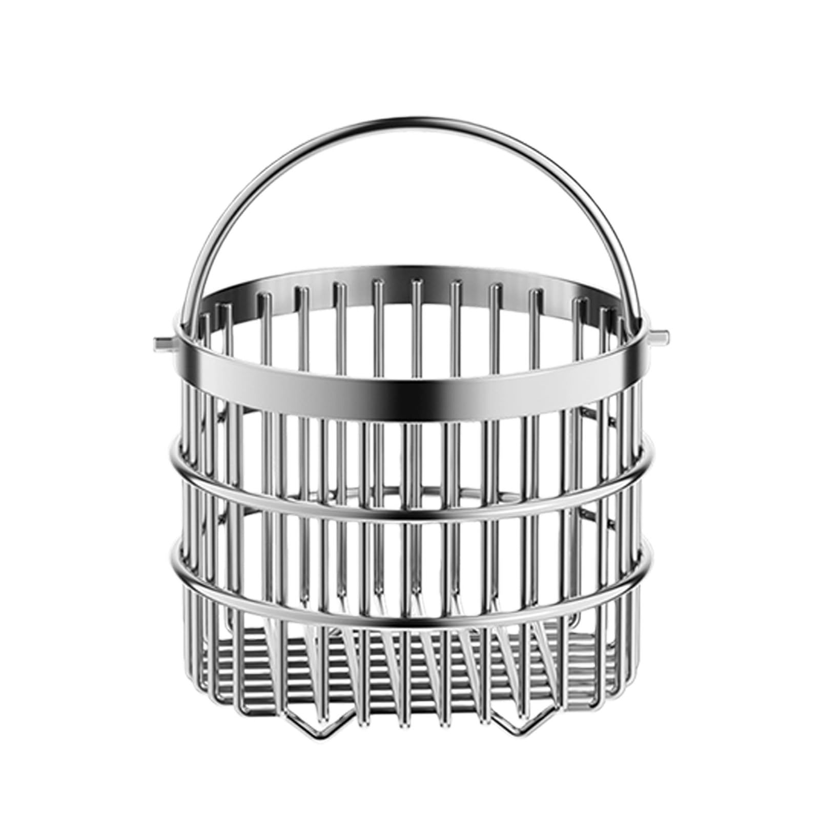 Kaeltsyn Sturdy Stainless Steel Ventilated Container Designed for Efficiently Drying Storing Freshness Produce in Homes Kitchens Rustless Fruit Vegetable Basket