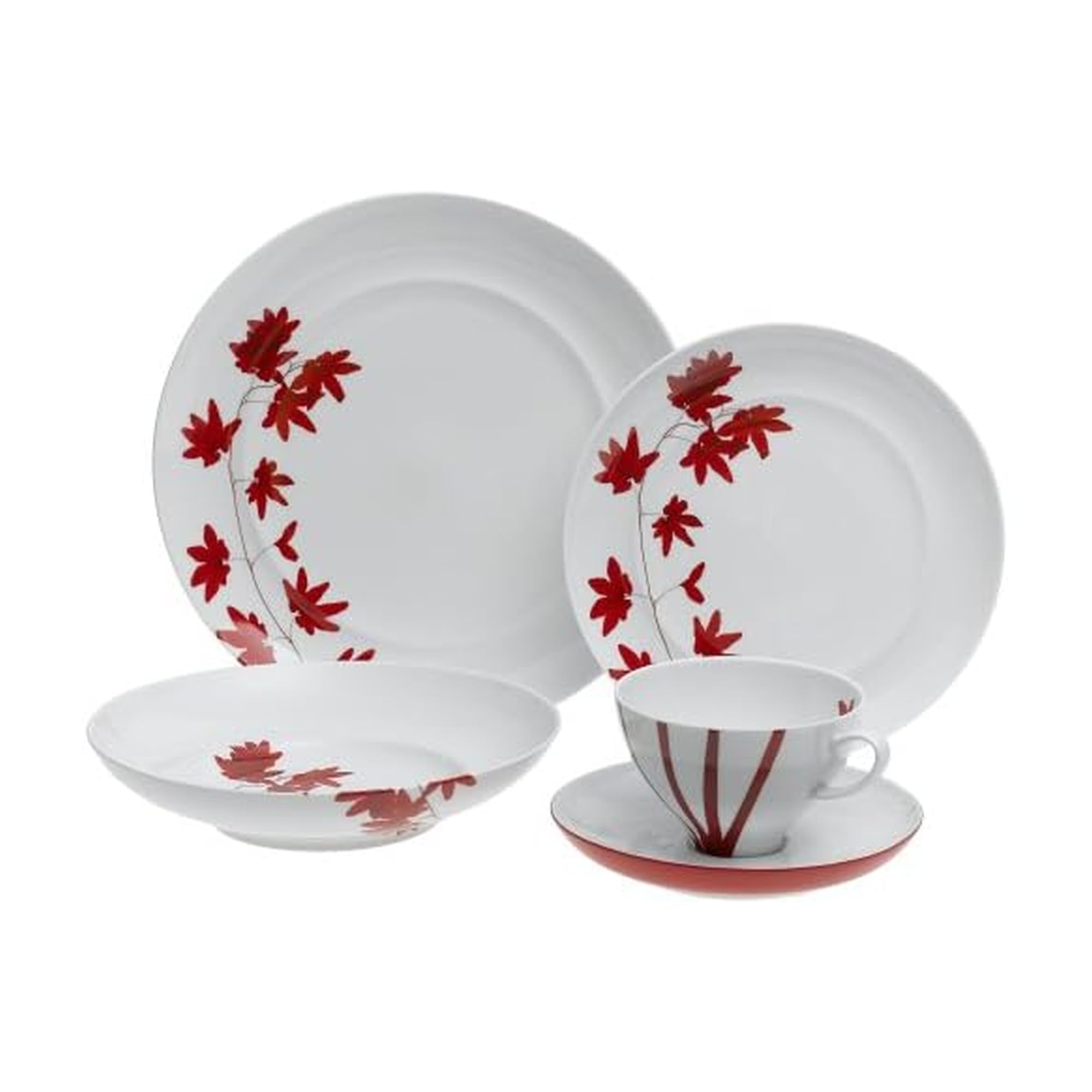 Amazon.com | Mikasa Pure Red 5-Piece Place Setting: Dinnerware
