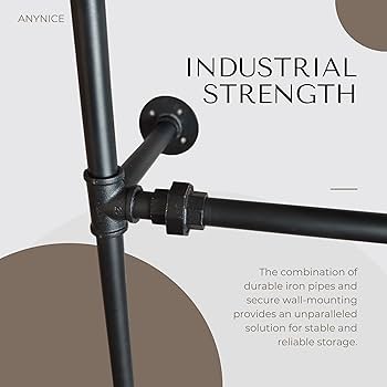 【送料無料】Factory Black Hanger Rack Only Hangers Black Z Metal Clothes Rack 63 in. W x 84 in GR600