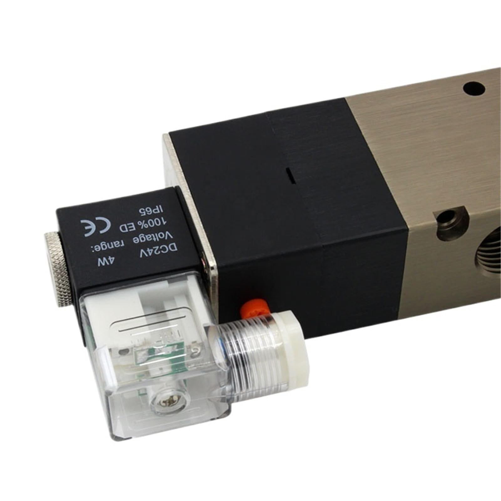 4V430C-15 4V430E-15 4V430P-15 5-portowy podwójny elektromagnetyczny zawór pneumatyczny 1/2" BSPT, 12 V DC, 24 V AC, 220 V AC, z akcesoriami (4V430C-15 DC24V)