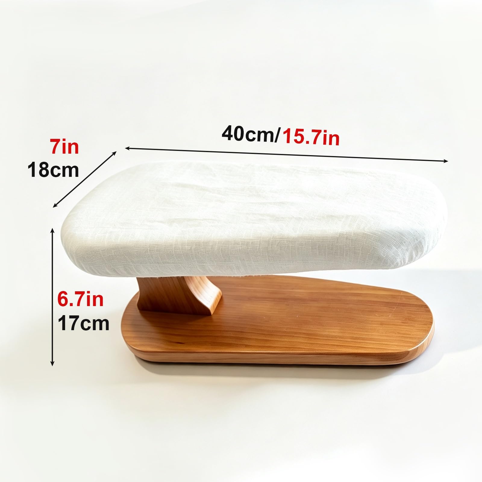 Kleines Bügelbrett aus Holz, Bügelbrett zum Auflegen auf den Tisch