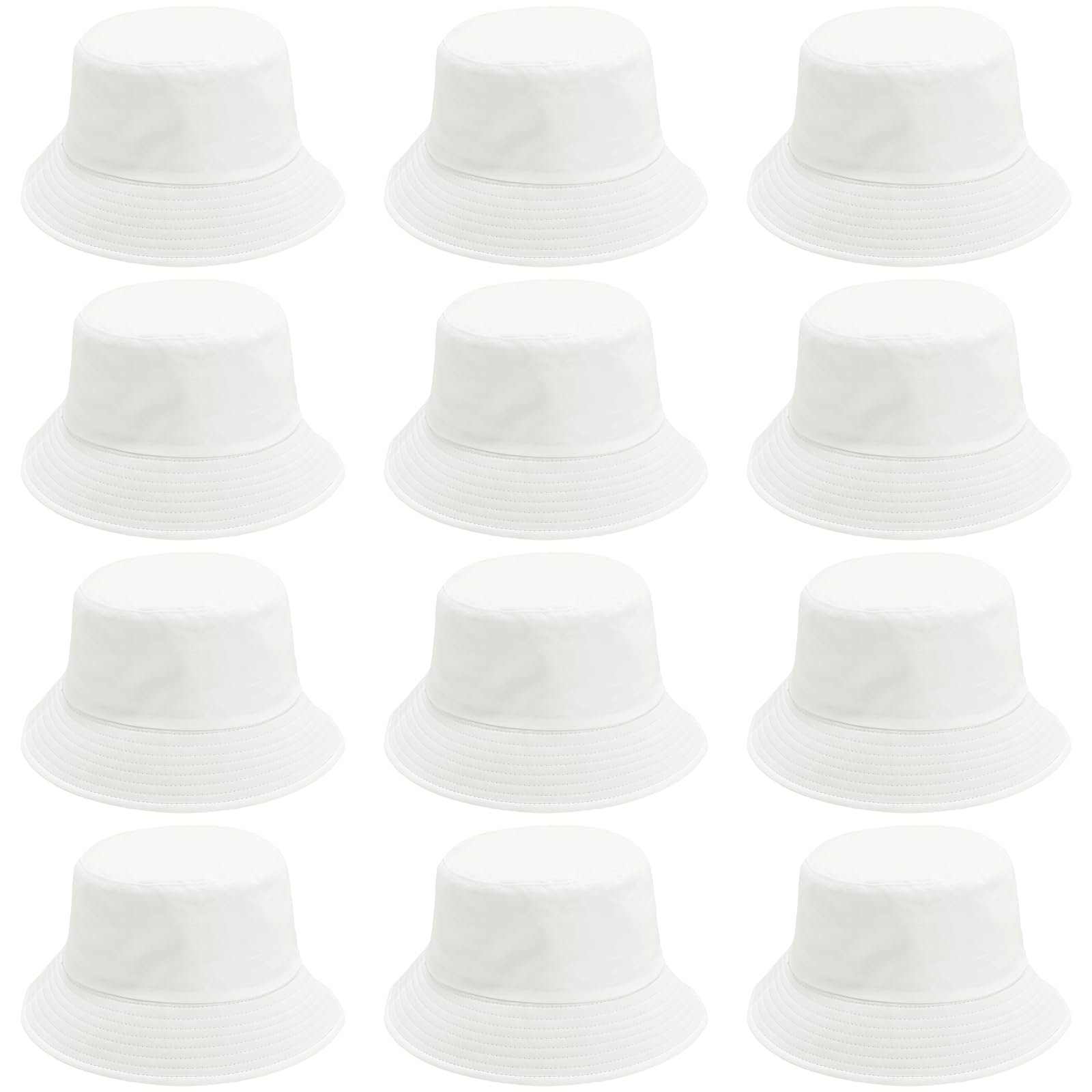 12 sombreros de pescador, unisex, de algodón, unisex, para hombres y mujeres, gorras de pesca plegables transpirables, de ala ancha, para viajes, playa, manualidades