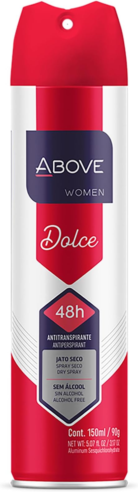 ABOVE 48 Hours Antiperspirant Deodorant, Dolce Vita, 3.17 oz - Dry Spray Deodorant for Women - Notes of Apples and Berries - Antiperspirant Spray