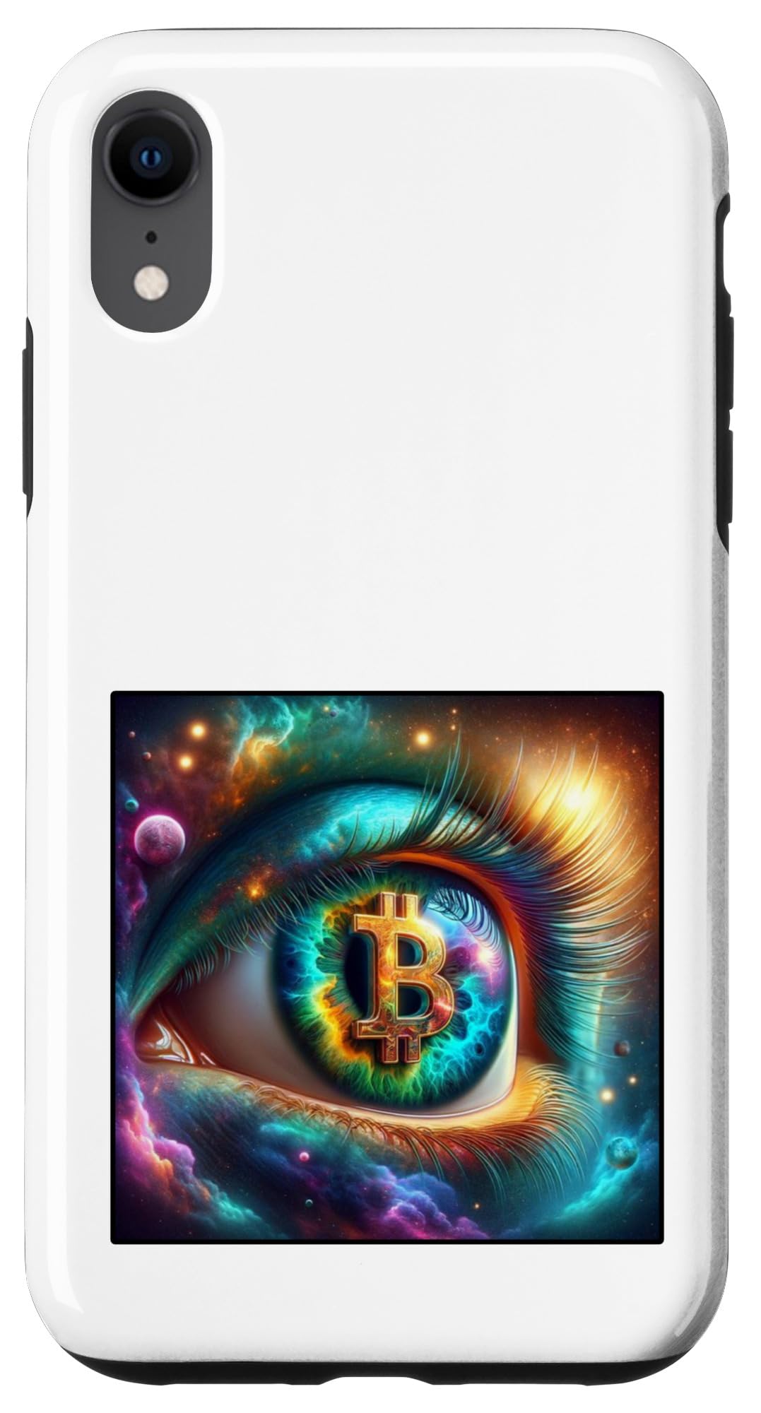 Amazon.co.jp: iPhone XR ビットコイン 目 先見の明 未来 エネルギー 教育 カラフル スマホケース : 家電＆カメラ