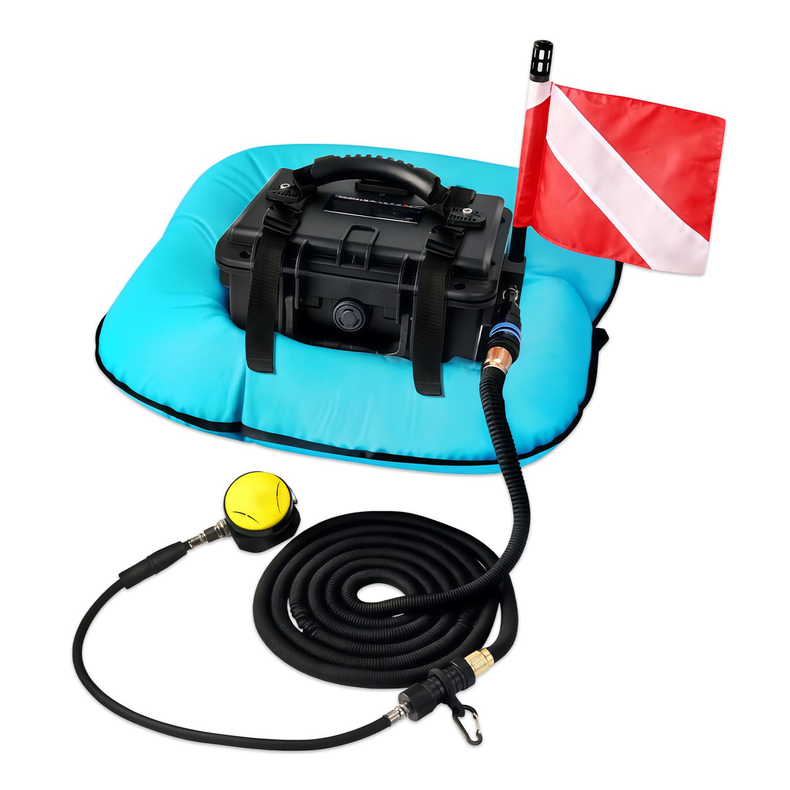 Tankless Scuba Diving System Portable Underwater Breathing Device Blue