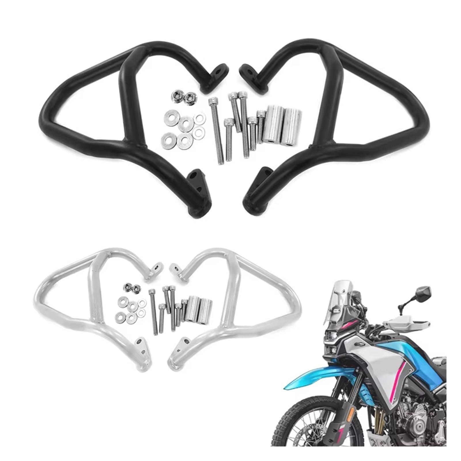 Paramotore Tubolare Adatto Per CFMOTO Per Accessori Per Moto Per 450MT Protezione Motore Paraurti Barra Protezione Telaio Protezione Motorcycle motore Paraurti