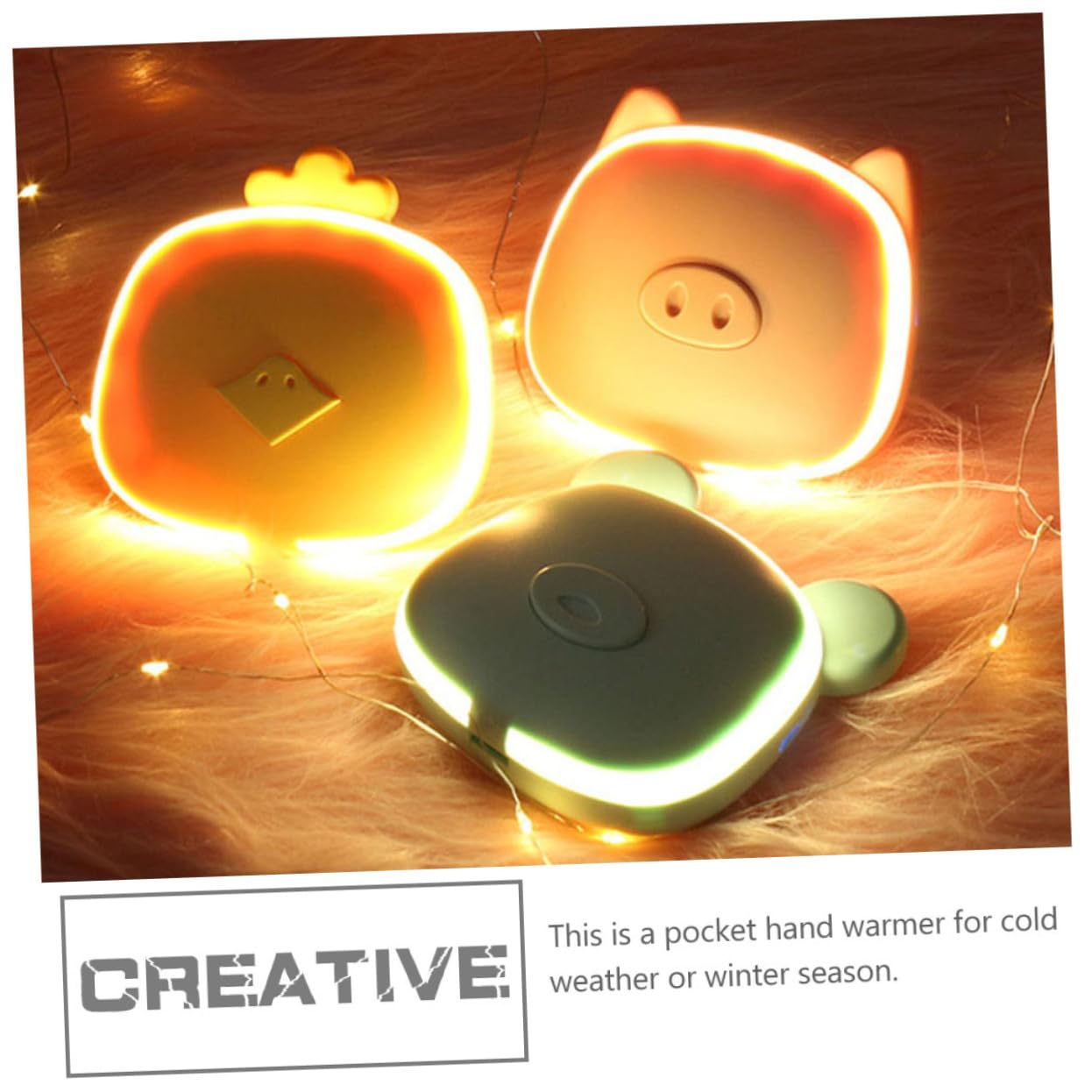 ABOOFAN 2pezzi Mini Scaldamani Elettrico Portatile Ricaricabile Design Compatto e Leggero Riscalda Mani e Piedi Inverno Per Sport e Relax