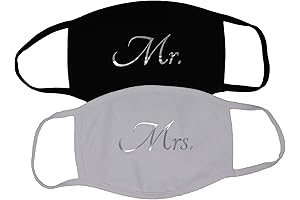 Couples Face Mask Mr. Mrs. Set Custom Made in the USA