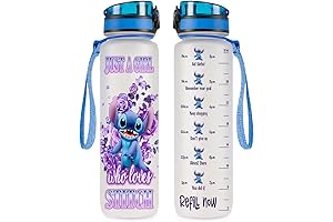 Stitch Blue Water Bottle for Adults
