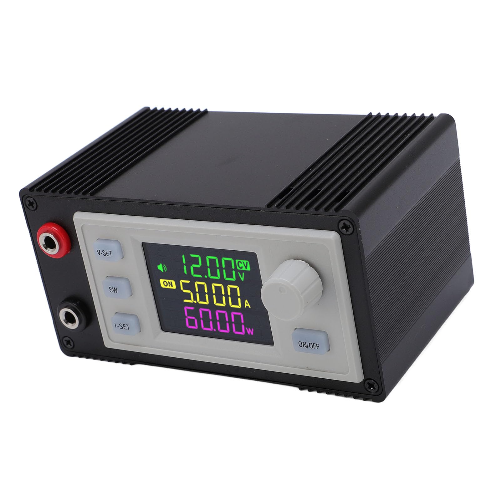 Srliya Regolatore di Tensione Regolabile Potente Display Digitale Alimentatore CC per Vari Dispositivi Ed Esperimenti di Laboratorio Materiale ABS Leggero