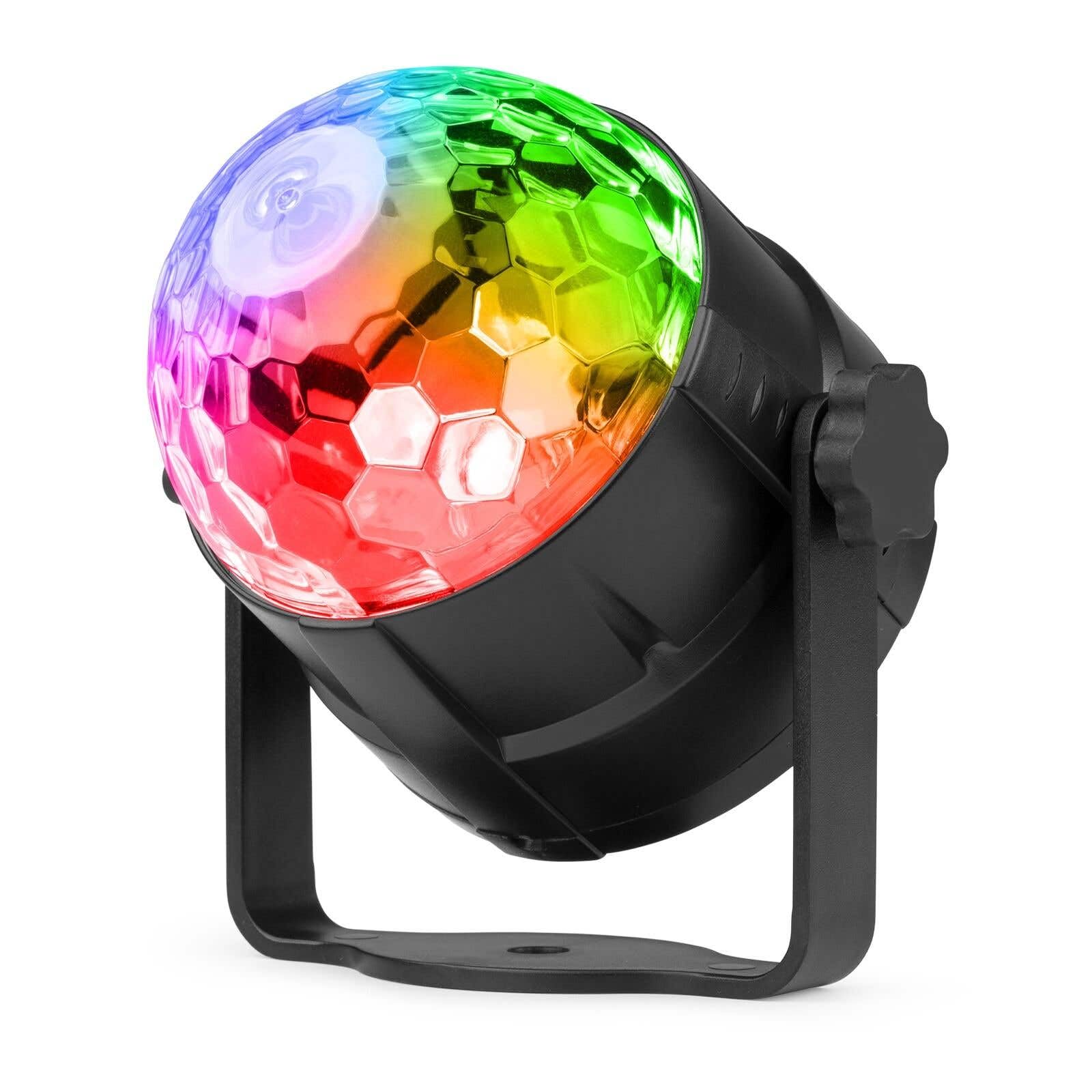Fuzzix Partyset komplett - F500 Nebelmaschine Komplettset inkl. 1L Nebelfluid und Tornado LED Discokugel, Nebelmaschine mit Lichteffekt - Rauchmaschine - Halloween Party Set - Schwarz