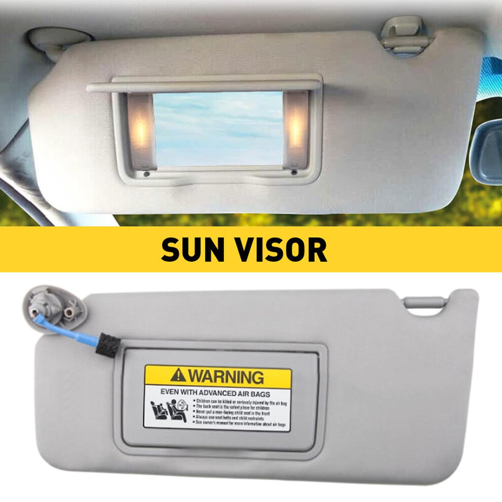Eleganti paralumi da sole Built-in Luci Sostituire 83280TA5A51ZA. Auto Parasole Luci LED Godere di Viaggi Confortevoli