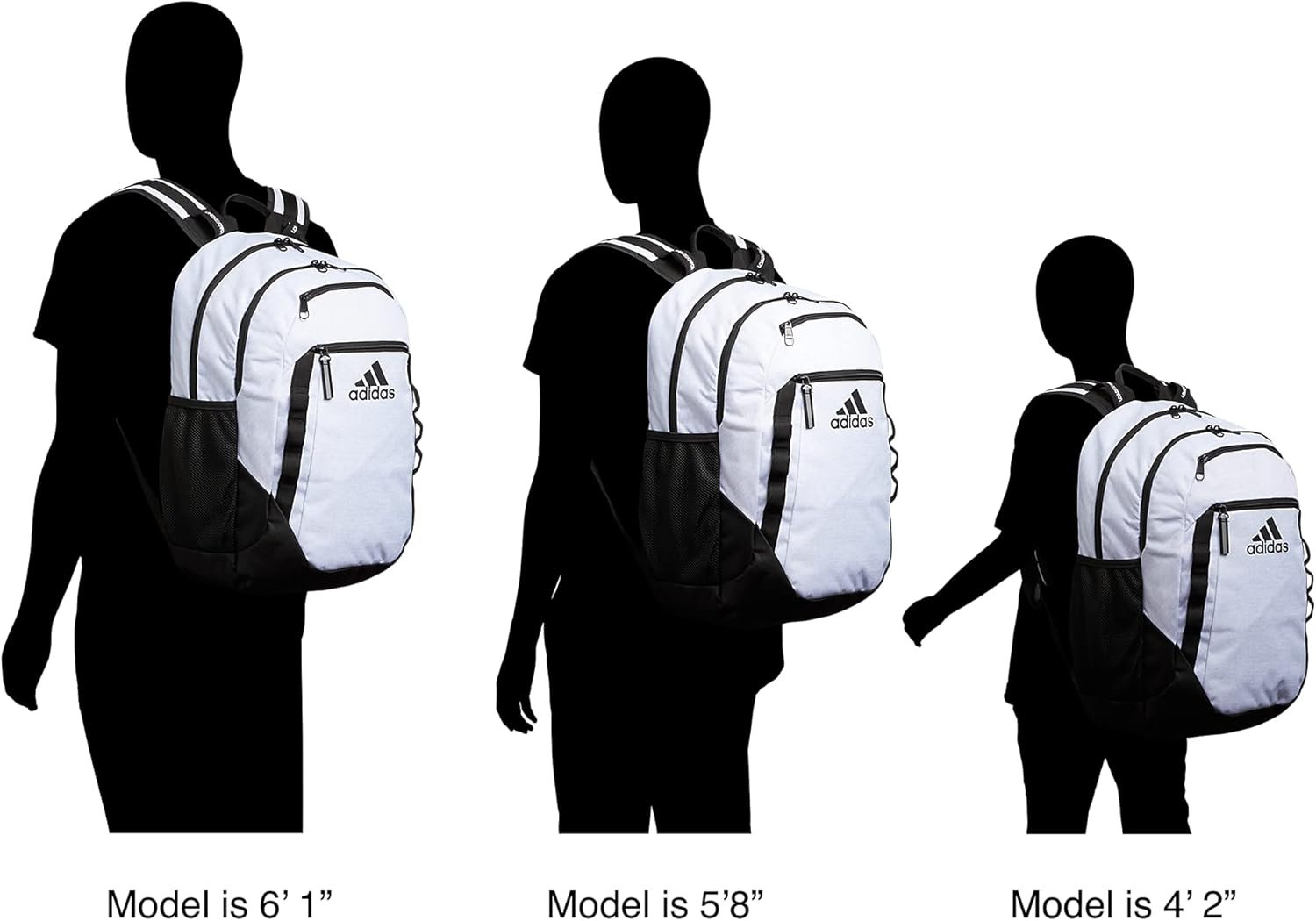  | adidas Excel 6 Backpack, Black/White FW21, One Size | Casual Daypacks