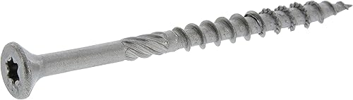 967797 Tornillos para madera, #8 x 1 pulgada, tornillos marinos inoxidables de alta calidad, resistentes a la corrosión, acero inoxidable, caja de