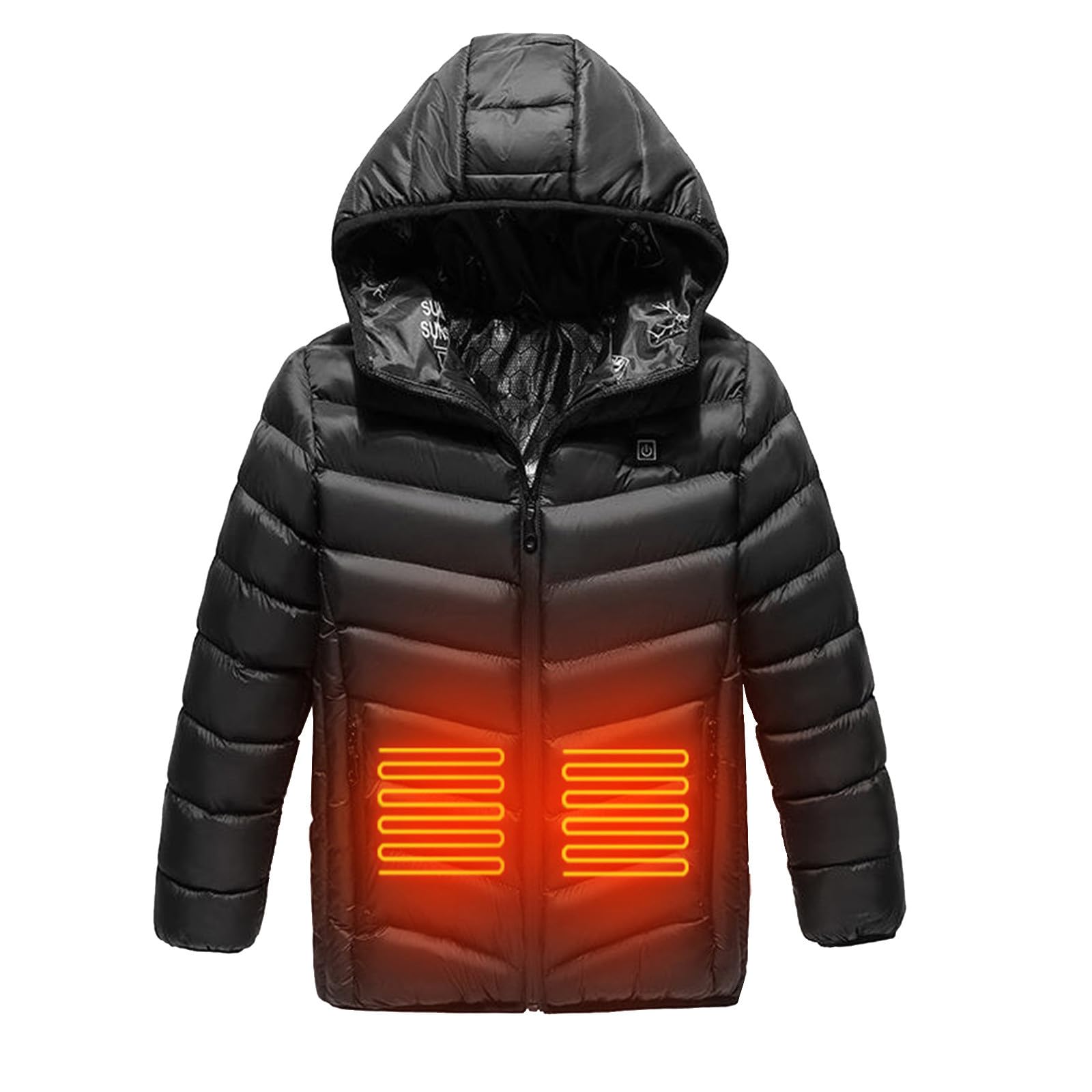 Genérico Chaqueta Térmica Eléctrica para Niños Acolchada con Tecnología Inteligente de Calefacción para Ropa de Invierno Abrigada y Confortable