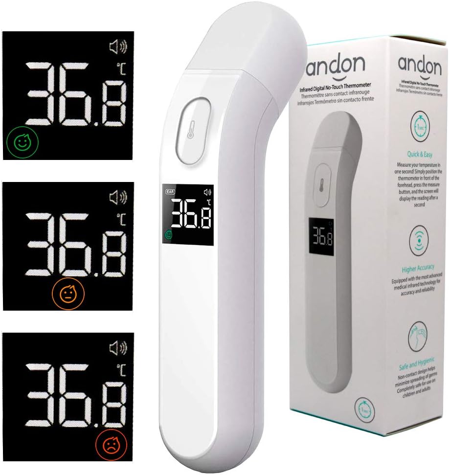 ANDON INFRARED DIGITAL NO TOUCH THERMOMETER 1 UNIT Amazon.co.uk
