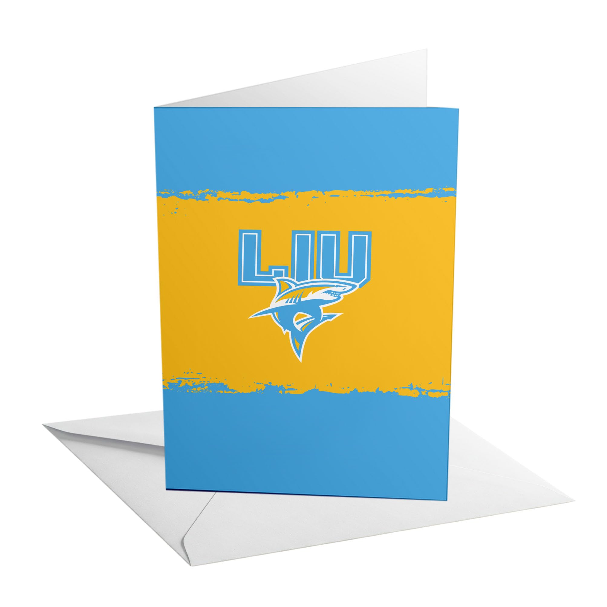 Desert Cactus Long Island University 5x7 Inch Greeting Card LIU Sharks Single Folded Cardstock with Envelope Party Celebration Officially Licensed (