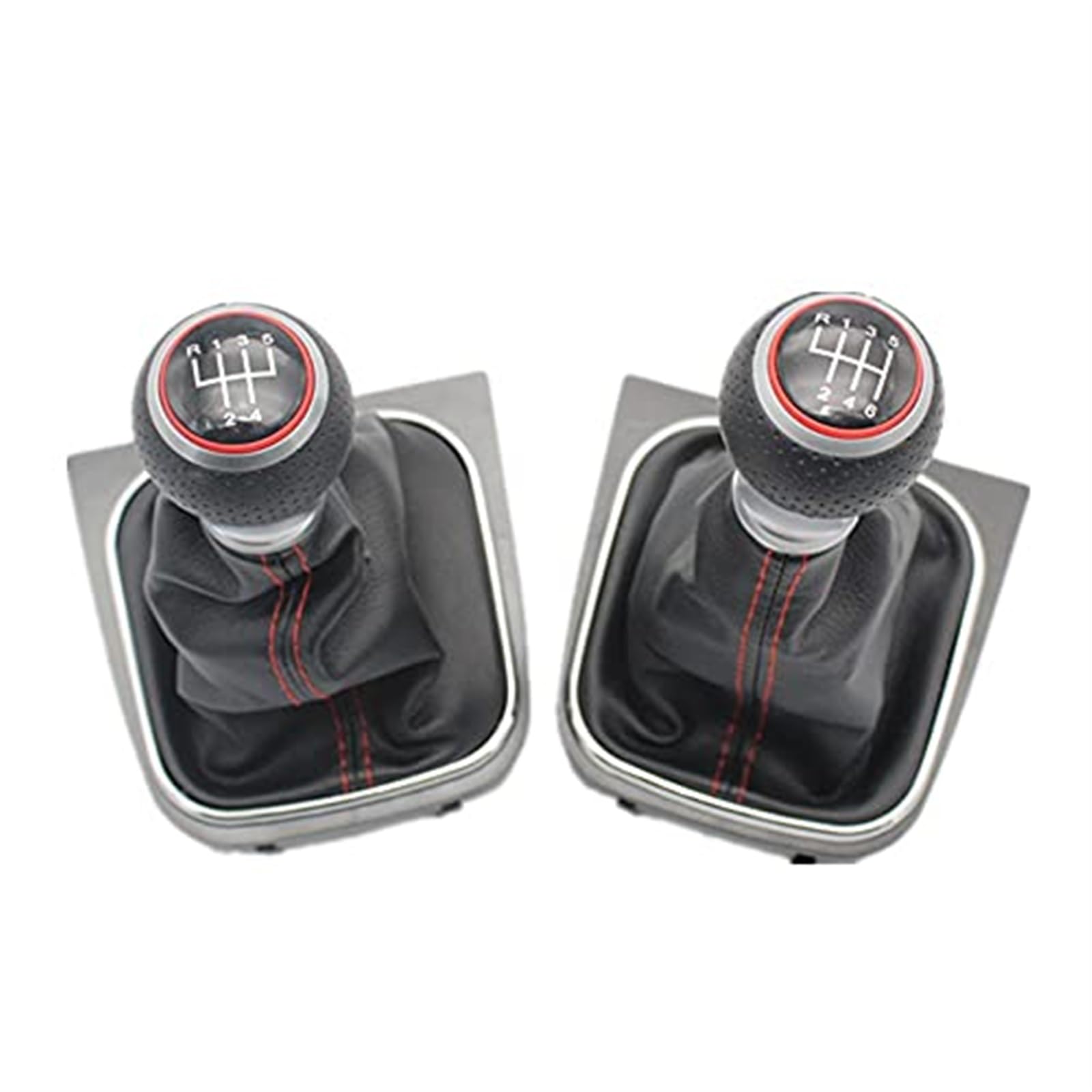Osłona dźwigni zmiany biegów 5-6-biegowa gałka zmiany biegów ze skórzanym mieszkiem, do VW, do Golfa, 5 do MK5 do R32 2004-2009 Gałka zmiany biegów do samochodu Osłona przeciwpyłowa gałki zmia