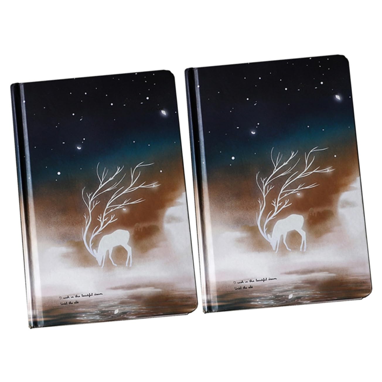 jojofuny 2 Pièces Cahier avec Thème Journal Élégant pour Étudiants pour Dessin et Planification