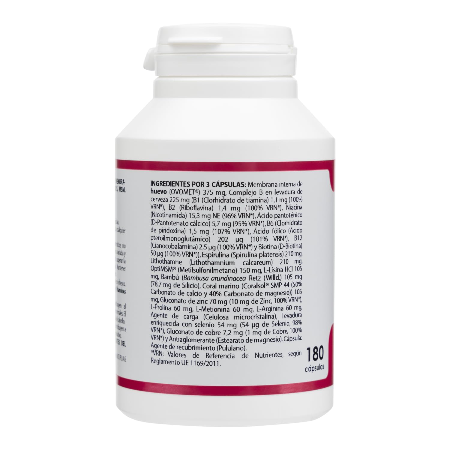 Holomega Hair de Equisalud, 180 cápsulas