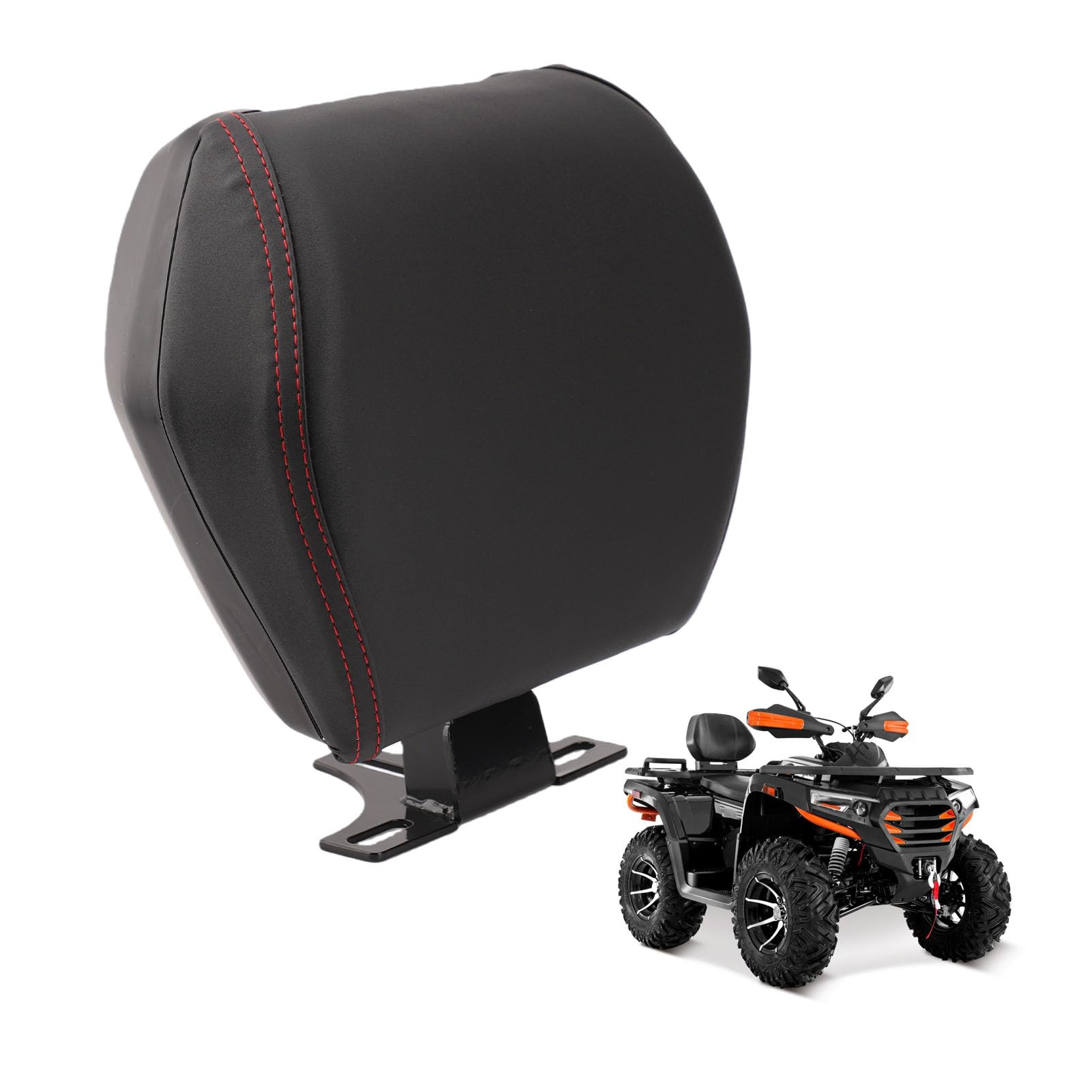 Ausla Dossier Arrière de Moto, Dossier de de Passager Arrière de Moto Confortable pour VTT, Scooters, Croiseurs, Cyclomoteurs