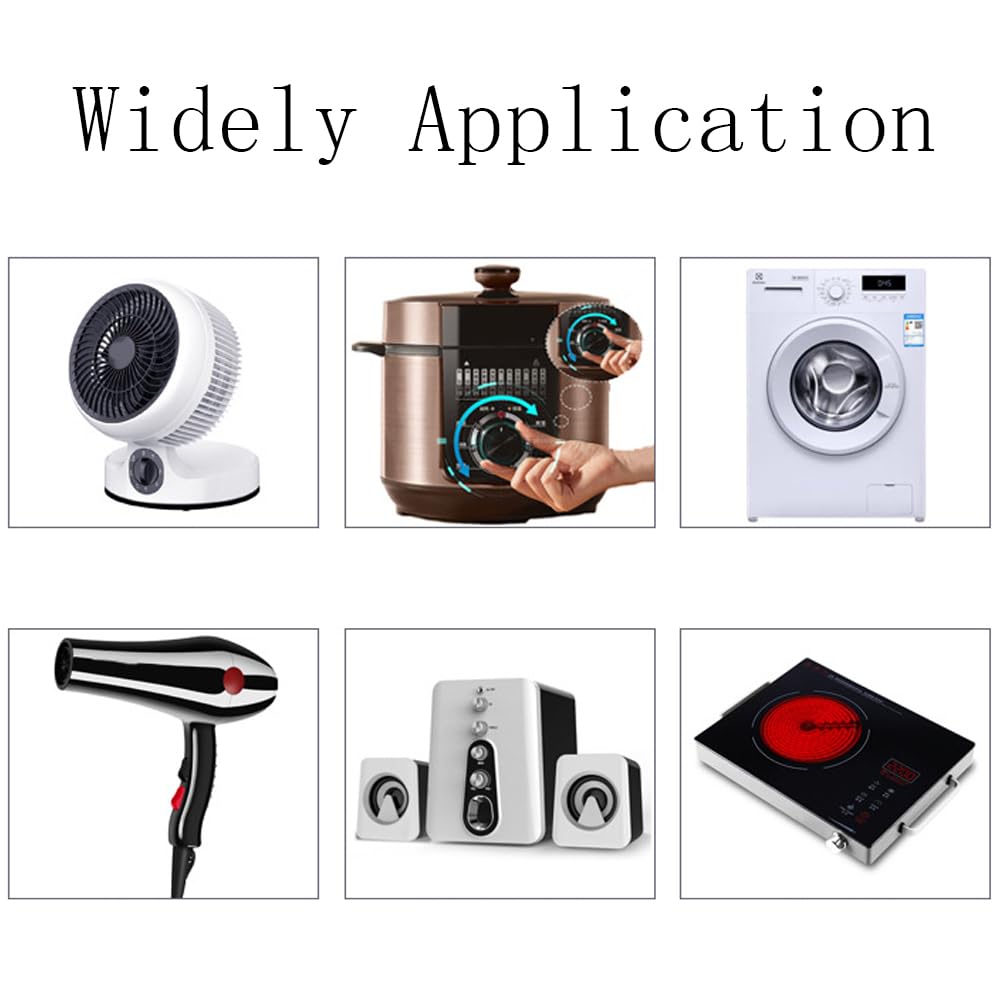 Interruttore Rotante 4 Posizioni 3 Velocità | 16A-125V/12A-250V | Per Ventilatore E Riscaldatore | Con Manopola - Foto 8