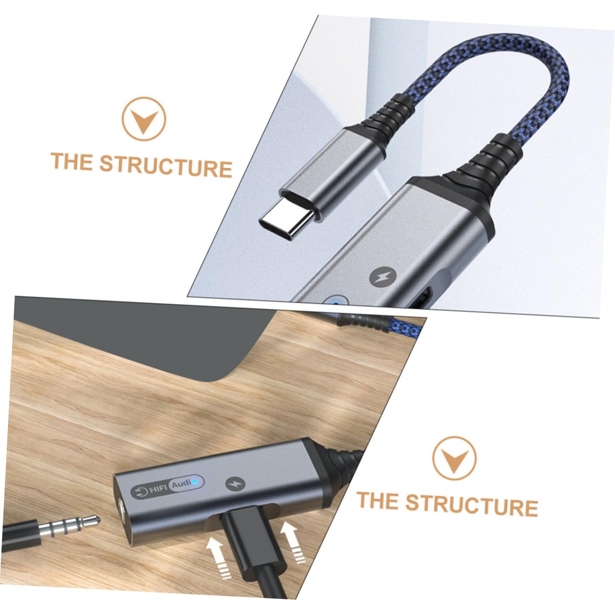 Type c Earphone Adapter Audio und Ladeadapter Schnellladung USB c Klinke Konverter für Smartphone Laptop Gaming Live Streaming mit Anschluss