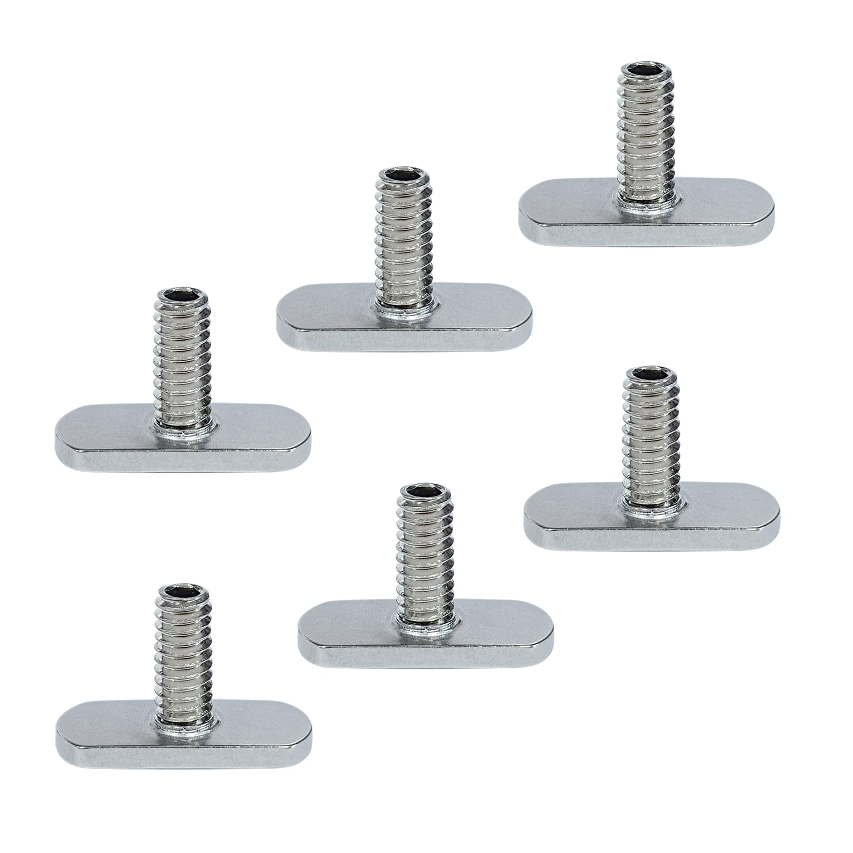 EDSRDPLT Kayak Knob Nuts Hardware, Kayak Rail Track Screws Track Nuts, Stainless Steel Kayak Screws, Outdoor Parts Tool Rails Bolts for Canoe Boat.