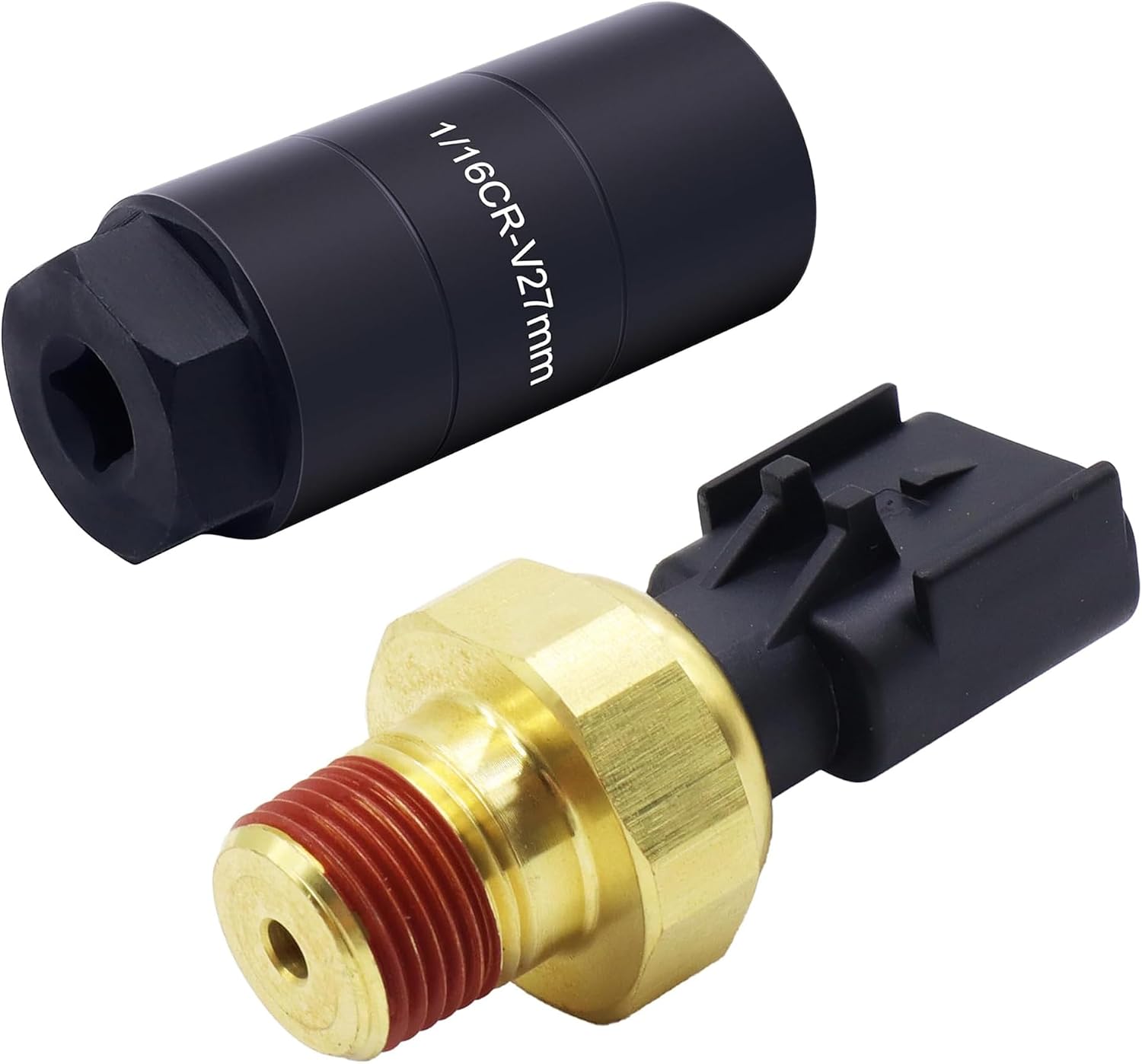 Oil Pressure Sensor 68145662AA with Socket Compatible with Chrysler 200 Dodge Dart Cherokee Renegade Fiat 500X Ram ProMaster City 2.0L 2.4L 2015 2016 2017