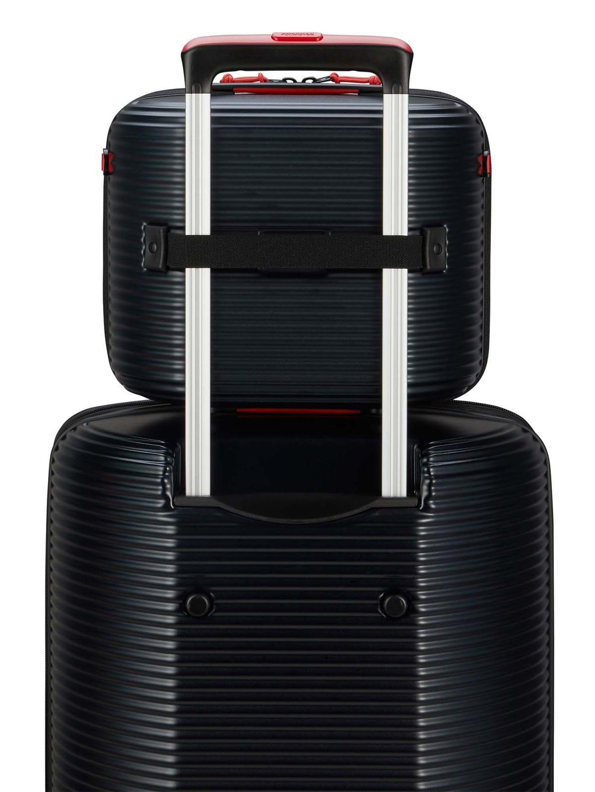 American Tourister Kosmetiktasche Rollio Beauty Case Black/Red schwarz