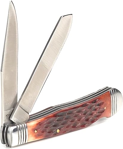 Miniatura 5 de ARIAT Cuchillo occidental de doble cuchilla recta, plegable, marrón A710010902
