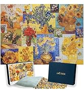 Aether Puzzles - Van Gogh: A Symphony of Blooms Fine Art Puzzle, Premium 1000 Piece Jigsaw Puzzle...