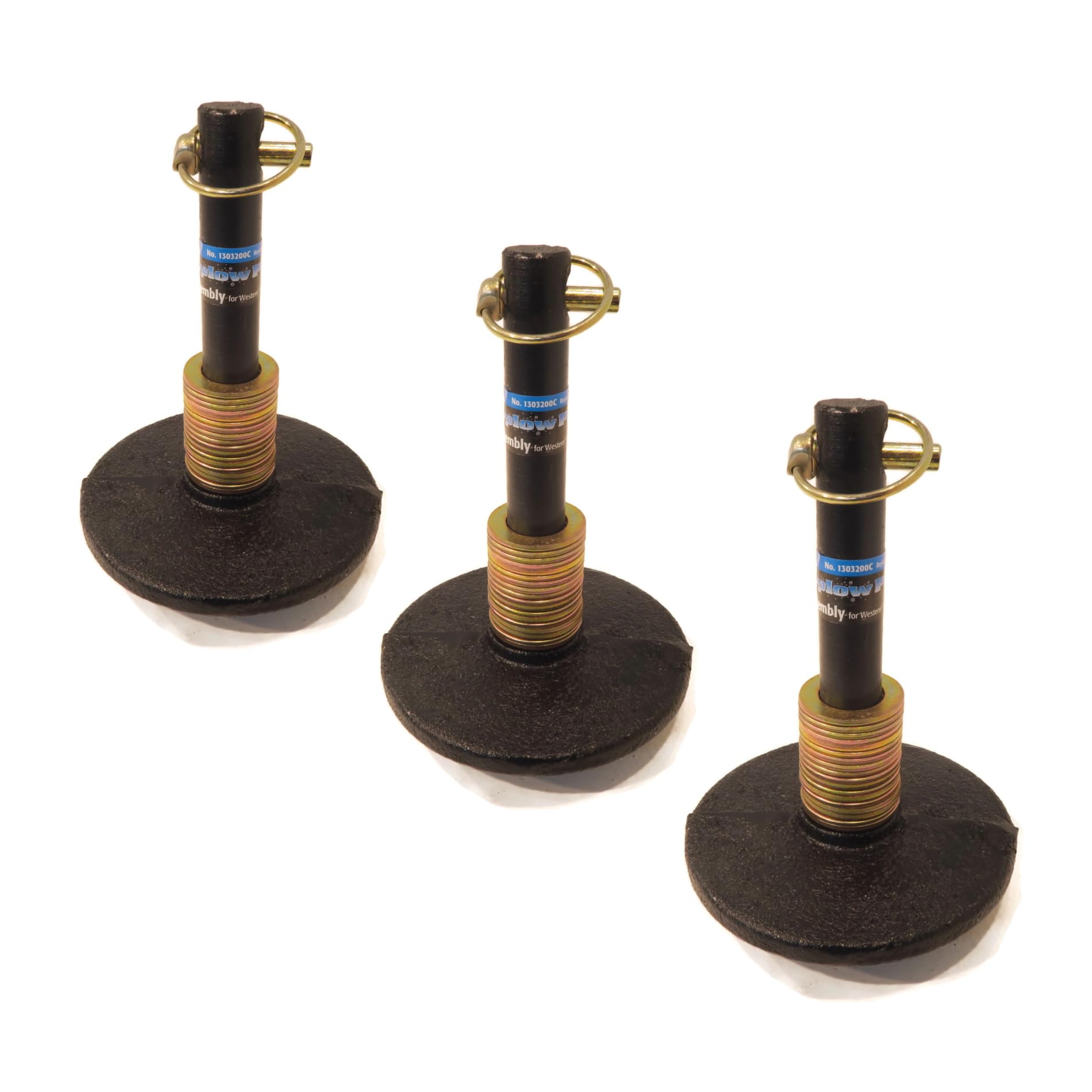 The ROP Shop | (Pack of 3 Buyers Products Snowplow Shoe Assembly & Hardware for Boss MSC01570