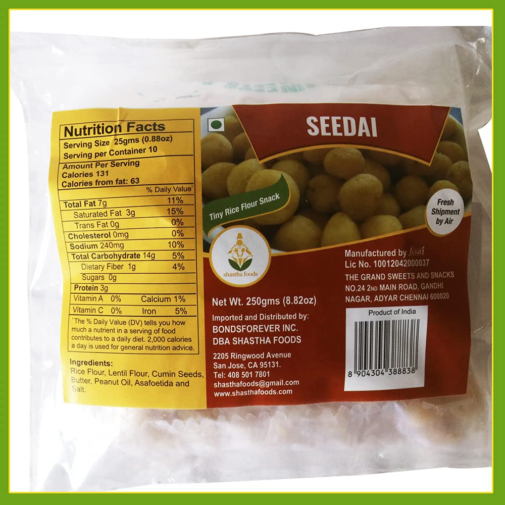 Grand Sweets and Snacks Seedai (Pack of 5) Each Pkt 250 Gms (B-M)