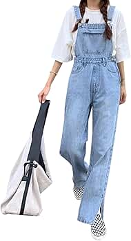 ヘルシーデニム サスペンダー付きワイドデニムパンツ サロペット ヘルシーデニム サスペンダー付きワイドデニムパンツ サロペット